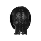 Zip-up Bondage Mask – Black — Photo 5