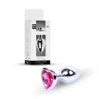 Plug-Jewellery Silver Heart анальная пробка – 7 cm (2.8″) – Розовая — Фото 11