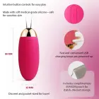 Elva Plum Red uzlādējams lodes vibrators ar tālvadības pulti – 8.1 cm — Foto 10