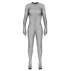 Fantasy by Cottelli tīkliņa catsuit – melns – S/L Foto 5