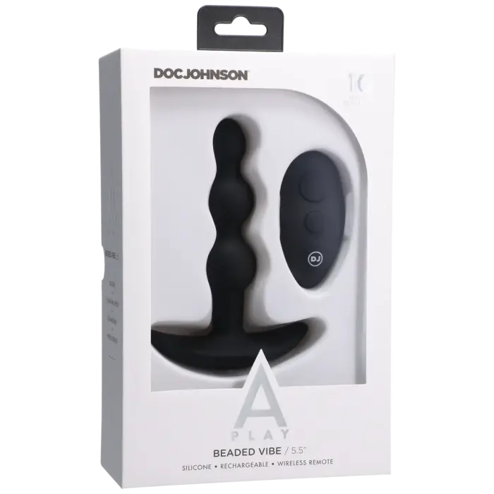 A-Play SHAKER pärlitega vibreeriv anaaltapp – USB – Must