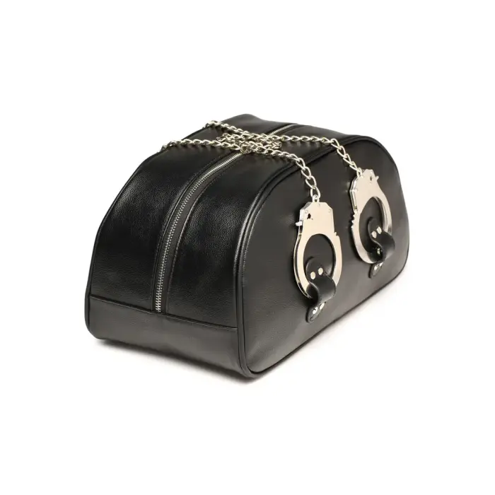 Cuffed Travel Bag with Handcuff Handles - Black Foto 5