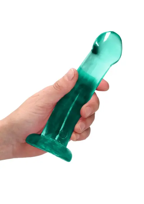 Nereālistisks dildo ar piesūcekni – 17 cm (6.7″) – Caurspīdīgs Foto 3