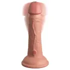 KCE 6 DD realistlik vibraator – 17.8 cm (7″) – läbipaistev — Foto 3