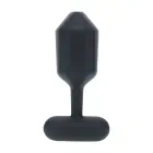 Hexagonal Vibrating Silicone Anal Plug – 18-20 cm – Black — Photo 5