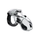 Mystim Pubic Enemy No. 1 E-Stim Cock Cage – Clear — Photo 1