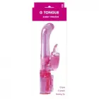 G Tongue Rabbit Vibrator – 14 cm (5.5″) – Pink — Photo 3