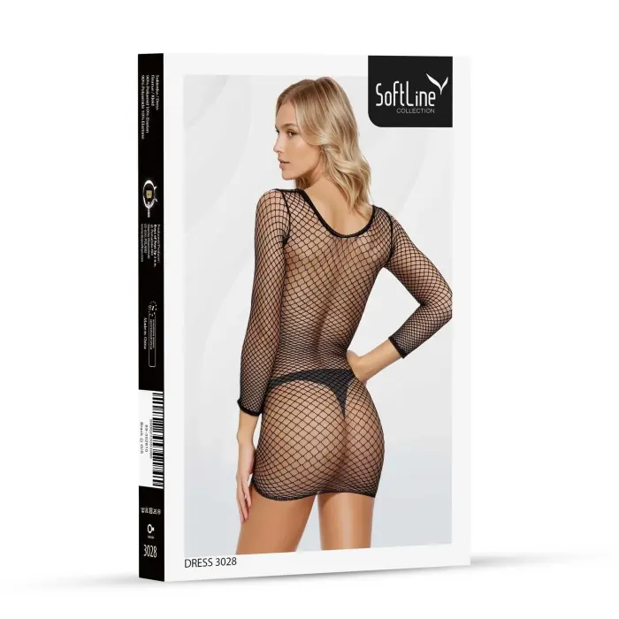 Платье 3028 чёрное – Один размер Фото num