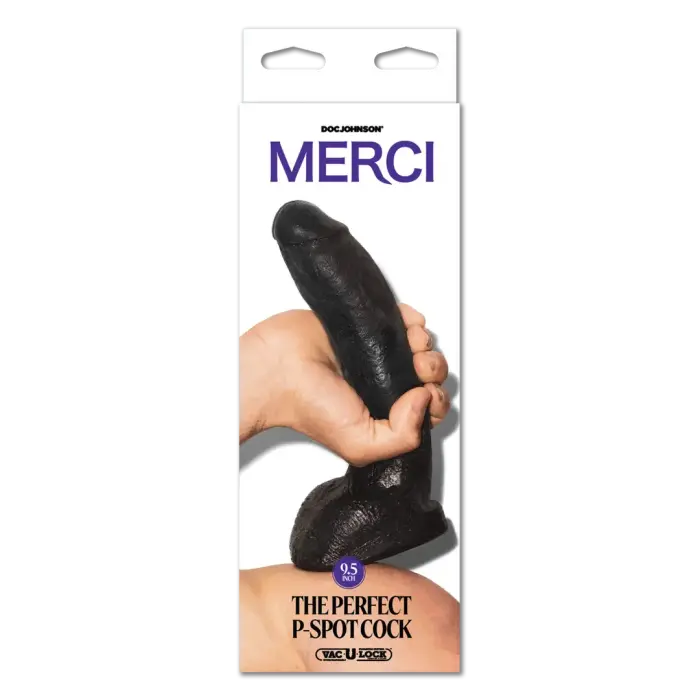 The Perfect P-Spot Dildo – 24 cm (9.5″) – Black