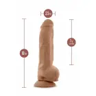 Blush Au Naturel Big Boy Kahekihiline dildo iminappiga – 25,4 cm, mocha — Foto 5
