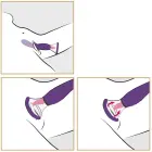 FFH Her Ultimate Pleasure 3-в-1 вибратор – 25.4 cm (10″) – фиолетовый — Фото 7