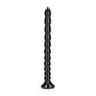 Sukrautas analinis gyvatės dildo – 40 cm (16″) – Juodas — Nuotrauka 4