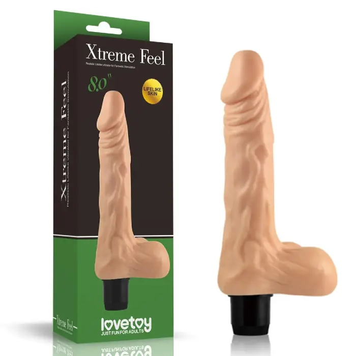 Xtreme Feel Cyberskin вибратор – 20.5 см (8″) – телесный