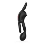 Dingo Double Vibrating Cockring with Remote Control – Black — Photo 3