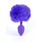 Plug-Jewellery triušio uodegos analinis kištukas – 6.5 cm (2.6″) – Violetinis — Nuotrauka 4