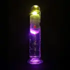 LED Vibrating Straight Cock - 18 cm - Transparent Foto 6