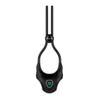 Nexus Forge Adjustable Vibrating Silicone Ring – Black – USB Rechargeable — Photo 1