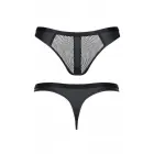 Meeste võrk- ja wet look stringid – mustad – M — Foto 2