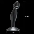 LoveToy Flawless Clear Prostate Plug – prostatas spraudnis – caurspīdīgs – 16,5 cm — Foto 7