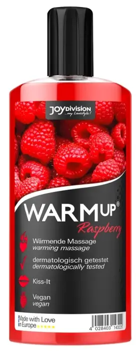 Joydivision WARMup Согревающий массажный гель с малиной – 150 мл