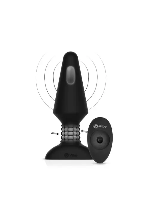 B-Vibe вращающаяся анальная пробка – XL – Черная
