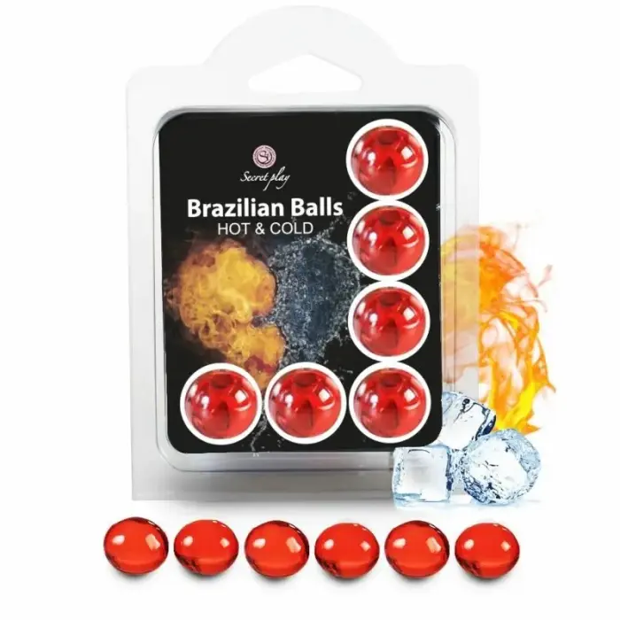 Secret Play Set of 6 Brazilian Intimate Spheres Hot & Cold Sensation – 6 pcs.