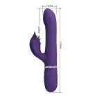 PRETTY LOVE Falin vibratorius – tamsiai violetinis — Nuotrauka 9