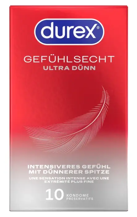 Durex Gefühlsecht eriti õhukesed kondoomid – 10 tk