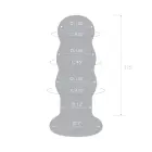 Glas Vibrating Beaded Plug – стеклянная анальная вибропробка с пультом – 9 см — Фото 8