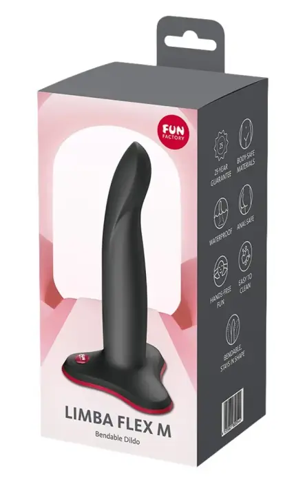 Fun Factory Limba Flex M дилдо – 17.5 cm – черный