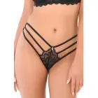 Lace string with straps – Black – XL/XXL — Photo 3