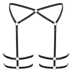 Cottelli LINGERIE Black Suspender Belt with Double Thigh Straps – S/M — Photo 5