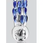 TOYJOY GLASS WORXX Diamond Dazzler dildo – 18 cm (7″) – Caurspīdīgs — Foto 5