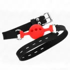 KINK täissilikoonist reguleeritav palliklamber S punane – 4 cm pall — Foto 3