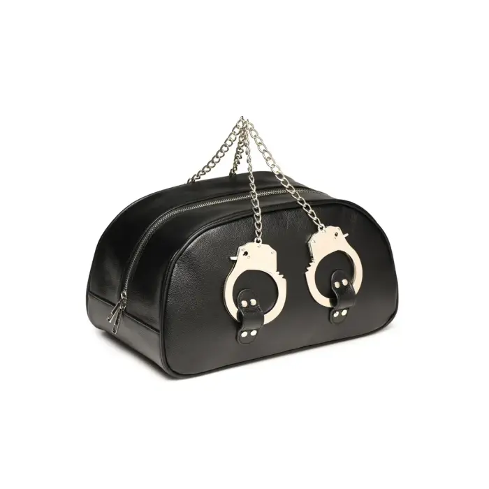 Cuffed Travel Bag with Handcuff Handles - Black Foto 12