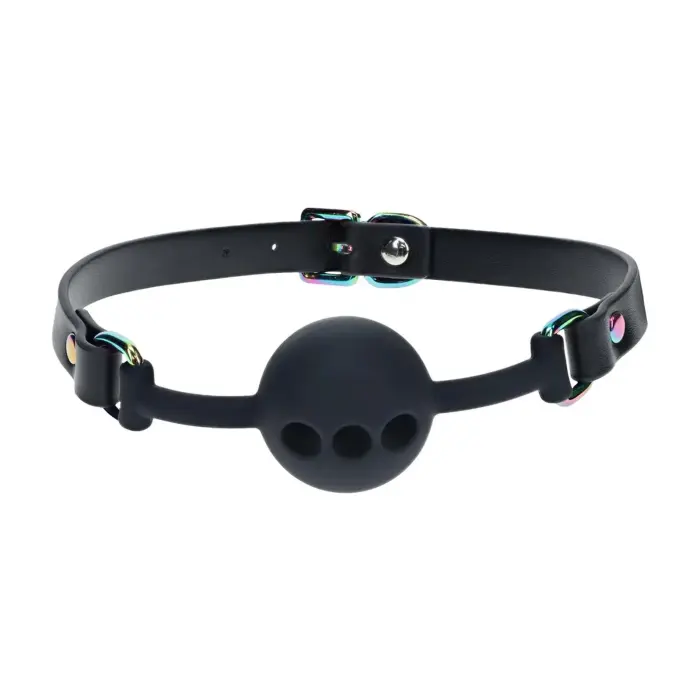 Venice Collection Silicone Ball Gag – Black