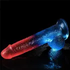 Dazzle Studs reālistisks dildo ar piesūcekni – 23 cm (9″) – Daudzkrāsains — Foto 6