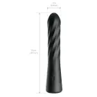 AFE Twist Ecstacy rotējošs spirālveida anālais vibrators – 24.1 cm – Melns — Foto 5