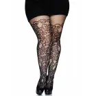 Leg Avenue Plus Floral Vine võrksukkpüksid – mustad – Plus size — Foto 1