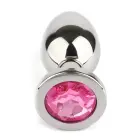 Mr. Steel Jeweled Anal Plug – L – Pink — Photo 4