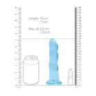 Nerealistisks dildo ar piesūcekni – 17 cm (7″) – Caurspīdīgs Foto 3