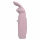 NUDE Hazel Rabbit Massager – silikona divkāršu roku vibrators – 10 režīmi – ūdensizturīgs – 14,3 cm — Foto 3