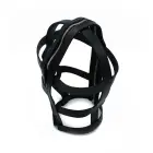 Black Leather Head Cage with Zipper — Photo 4