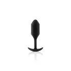 B-Vibe Snug Plug 2 Ridged Anal Plug – Black — Photo 1