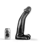 All Black realistlik dildo – 20 cm (8″) — Foto 3