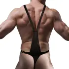 Fetish Submissive Attitude Men's Adjustable V-Shape Eco-Leather Harness — Photo 4