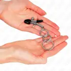 KINK Регулируемые зажимы для сосков с 3 кольцами 6 см – серебряные — Фото 3