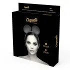 Coquette Chic Desire vegan leather mouse ears headband – black — Photo 5