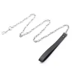 Smooth Metal Anal Plug with Chain Leash – 6.2 cm (2.4″) – 2.6 cm Diameter — Photo 3