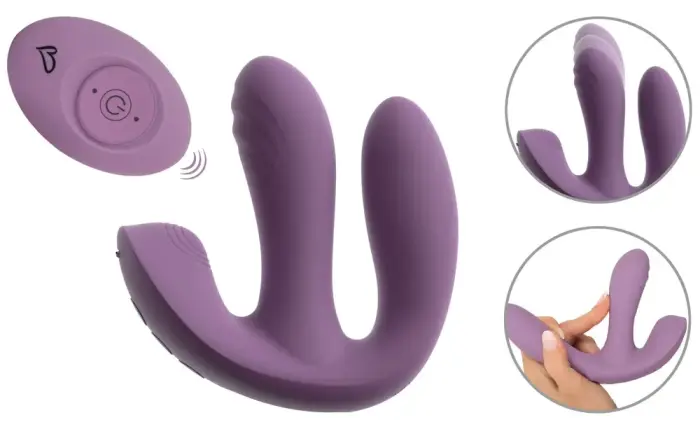 beau cœur Mireva RC Triple brīvroku vibrators – 12.2 cm (4.8″) – rozā Foto 2